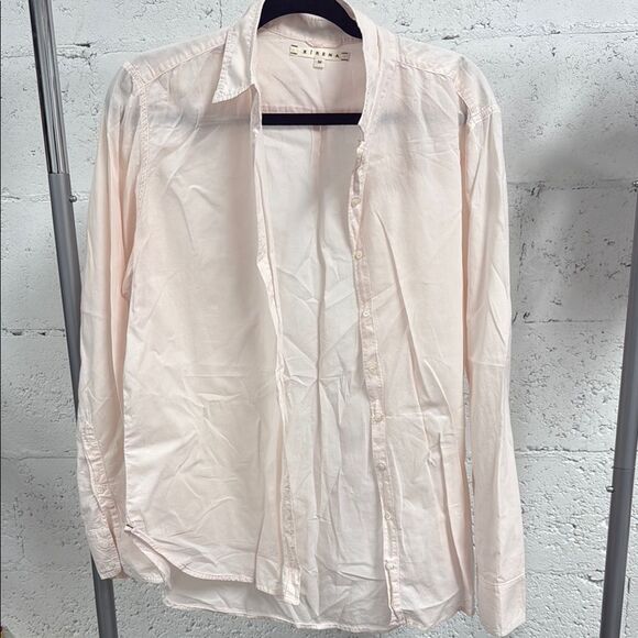 XiRENA Light Pink Button Down - Long Sleeve - Size Medium Oversized Shirt - NWOT - Picture 1 of 3